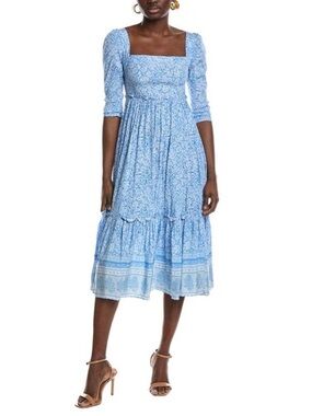 Opt Womens O.P.T Willow Midi Dress, Blue, Size XL